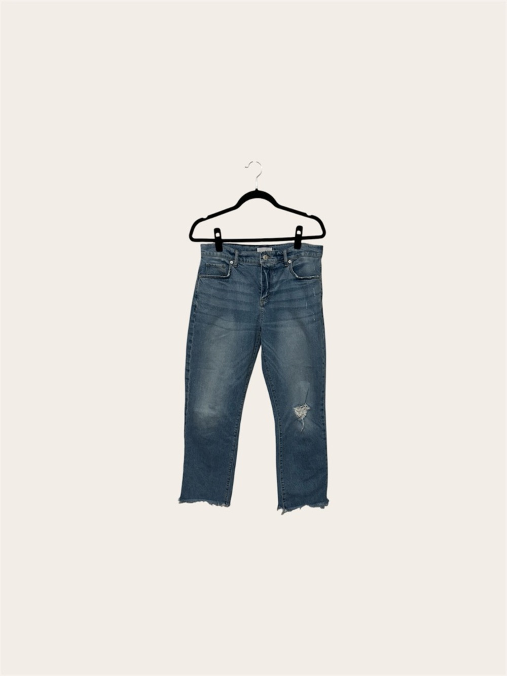 LOFT The Straight Crop Jean